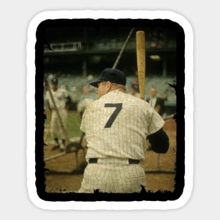 Mickey Mantle in New York Yankees Sticker